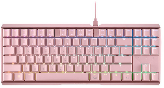 CHERRY 機械式鍵盤, 粉紅色, MX BOARD 3.0S RGB TKL (紅軸), 紅軸