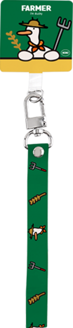 코쿼드 9C9C 아임 덕키 태그 스트랩, 농부 덕키, 1개