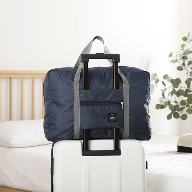 엘쏘 여행용 컬러풀 캐리어 보조 폴딩백