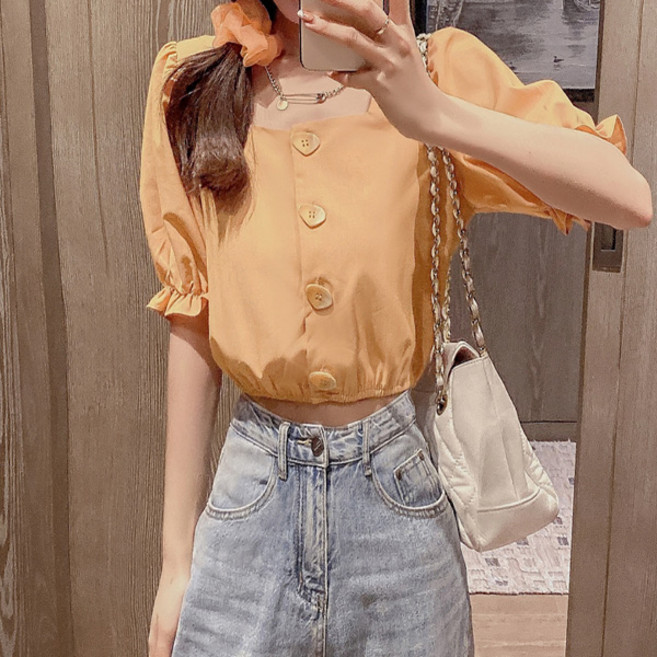 어썸풀 피넛 크롭 블라우스 A24SMBL032125