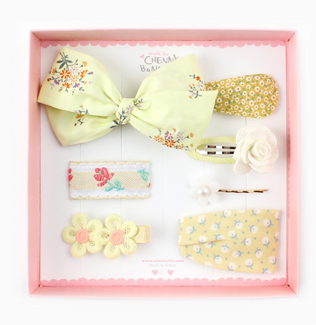 채니봉봉 여아용 라이크레몬 헤어핀 세트
