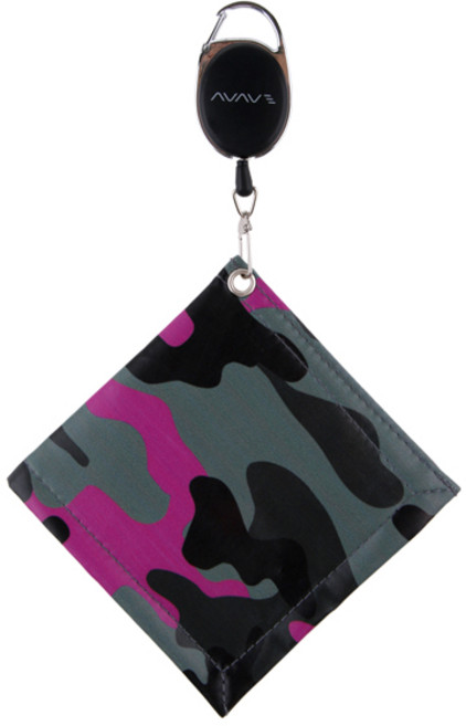 어베이브 카모패턴 릴 와이어 스퀘어 골프타올, 블랙카모