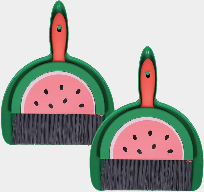 모나코올리브 미니 빗자루 세트 과일가게, 수박, 2세트