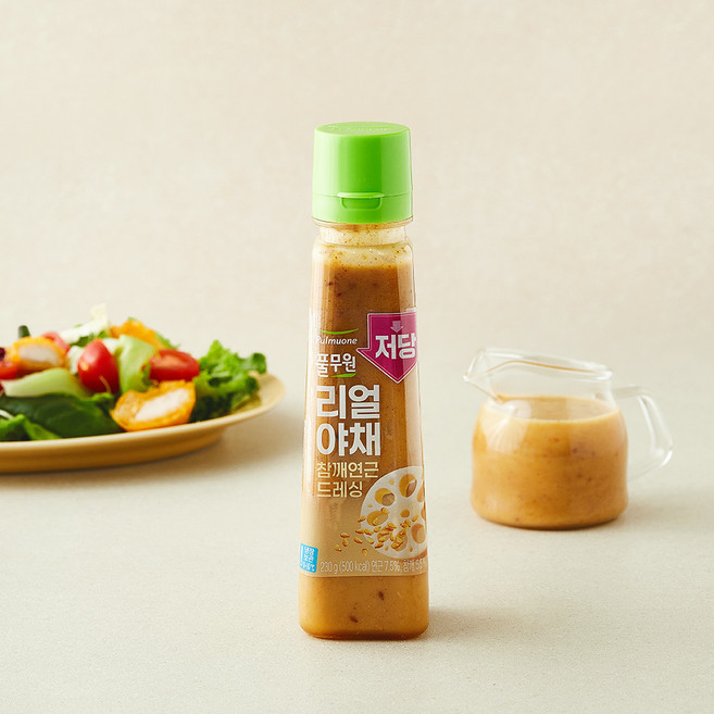 풀무원 저당 리얼야채 참깨연근 드레싱, 230g, 1개