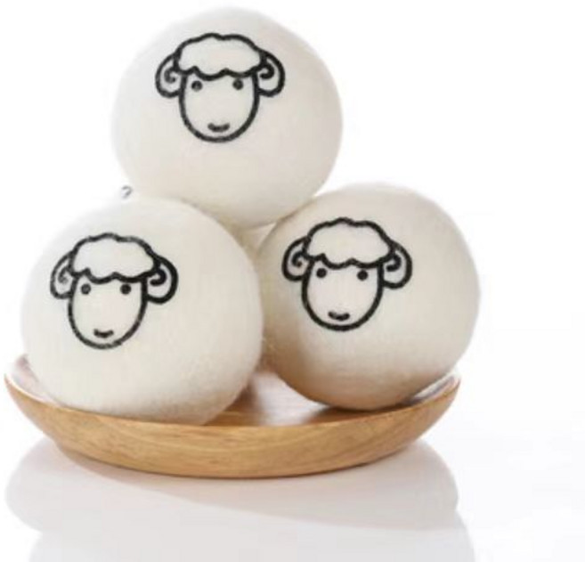 마리조아 건조 시간 단축 섬유 엉킴방지 정전기 제거 건조볼 마른 털, 혼합색상, 3개