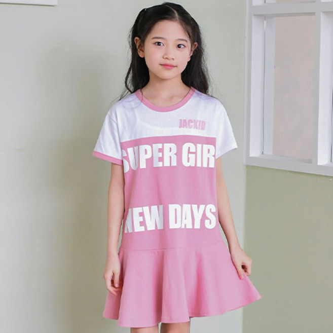 jackid 女童透氣Super Girl連身裙