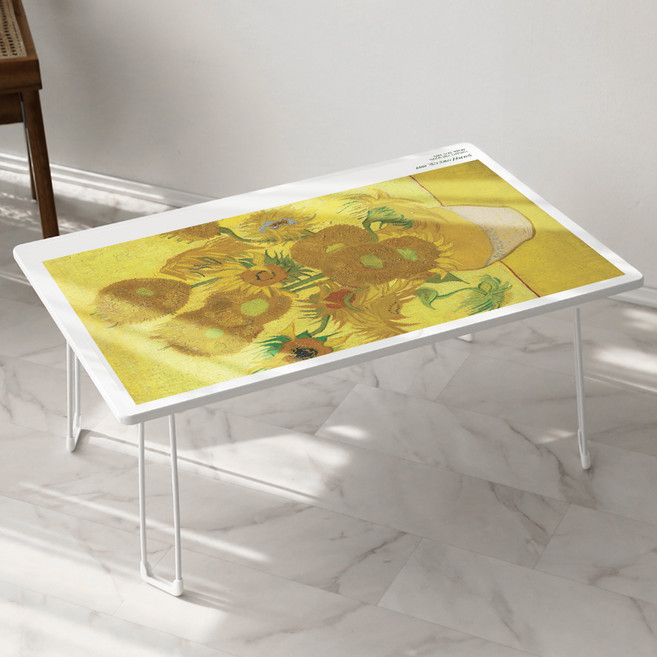 스토리퍼니쳐 국내생산 포스터 액자 행운 테이블 720 고흐 해바라기 A타입, 고흐해바라기 A