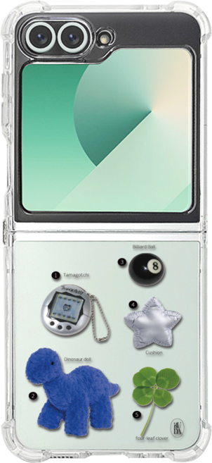 iRUDA 무드 오브제 클리어 범퍼 젤리 휴대폰 케이스