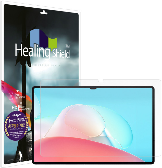 힐링쉴드 태블릿 충격흡수 저반사 액정보호필름 2p 세트, 1세트