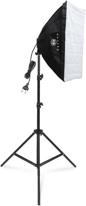 대한 촬영장비 원터치 소프트박스 50 x 70 cm + 조명 삼각대 세트, 1개, DH-5070(소프트박스), 삼각대( ST-7020)