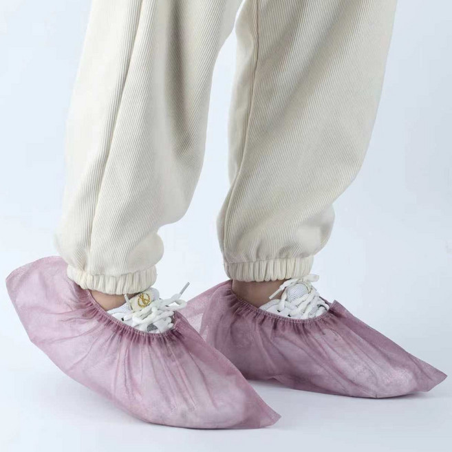 마켓피아 부직포 일회용 덧신, 판타지 퍼플, 100개