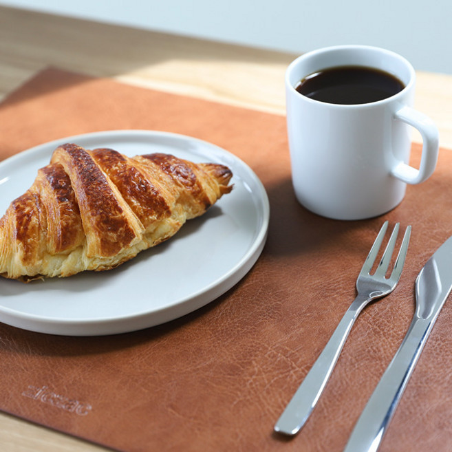 직작 트로야 사각 테이블매트, 카라멜, 1개, 33 x 45 cm