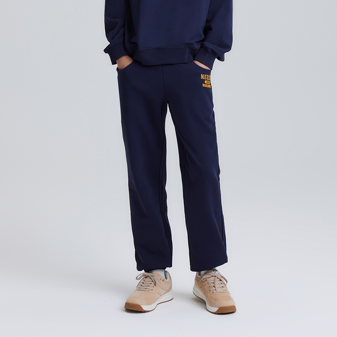 널디 남녀공용 바시티 로고 스웻팬츠