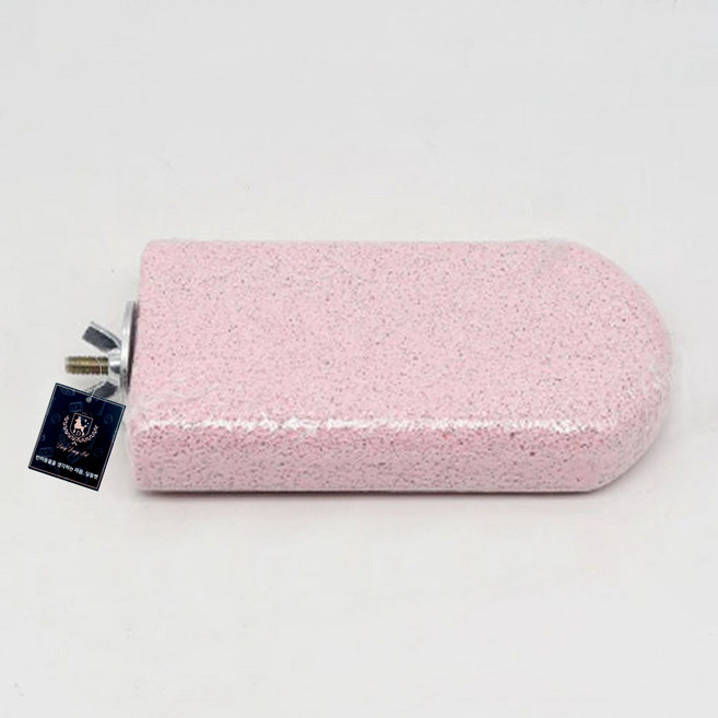 딩동펫 앵무새 아이스크림 하드 부리 발톱갈이 스톤, 핑크, 1개