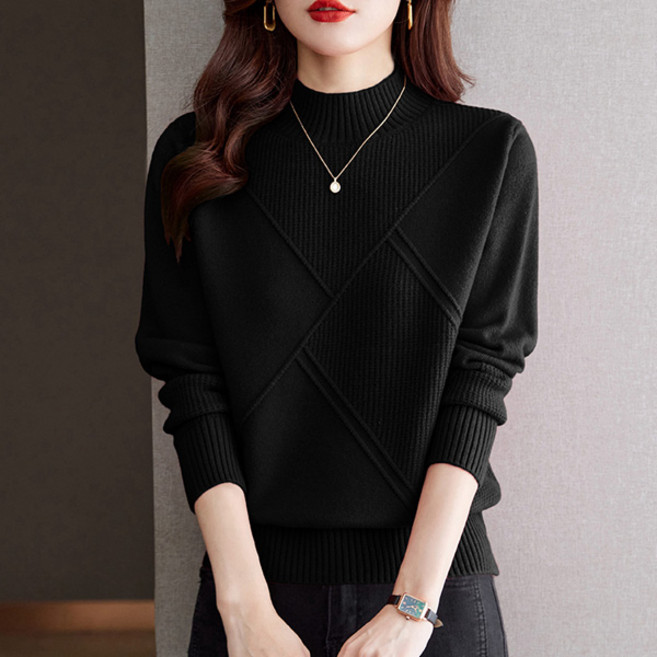 포플러앤씨 여성용 윈스 반폴라 니트 P25FKN081431