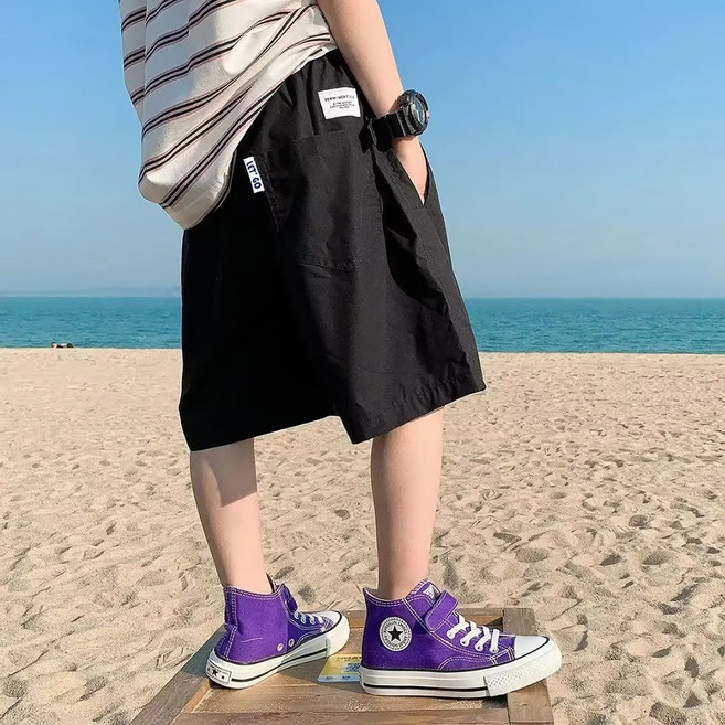 Starbean 男童寬版休閒夏季短褲