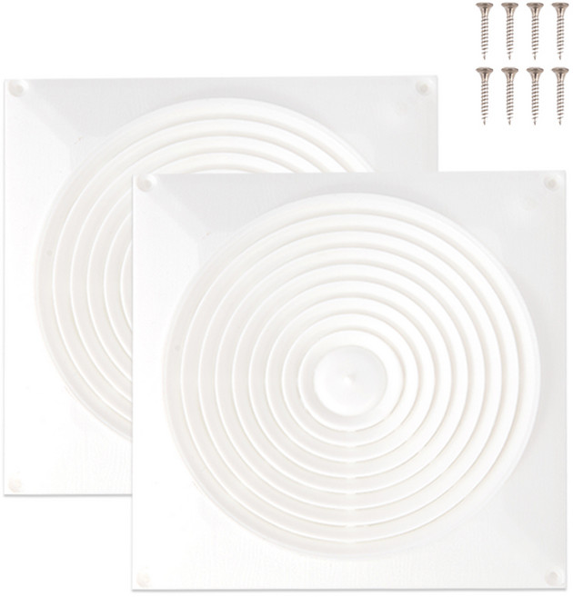 철물대장 PVC 백색 환기창 2p 세트, 1세트