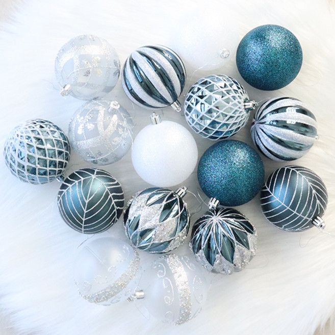 모리앤 크리스마스 트리장식볼 오너먼트 8종 x 2p 세트, 스타라이트, 8cm, 1세트