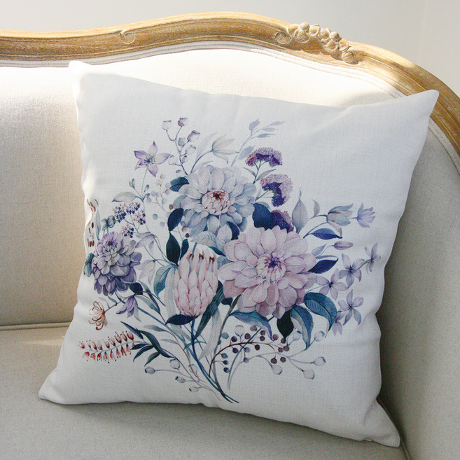 앤코튼 비올레타 플라워 인테리어 쿠션커버
