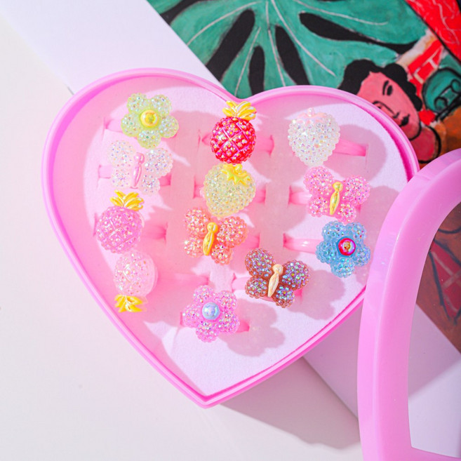 아기코끼리 무지개사탕 반지 12종 세트