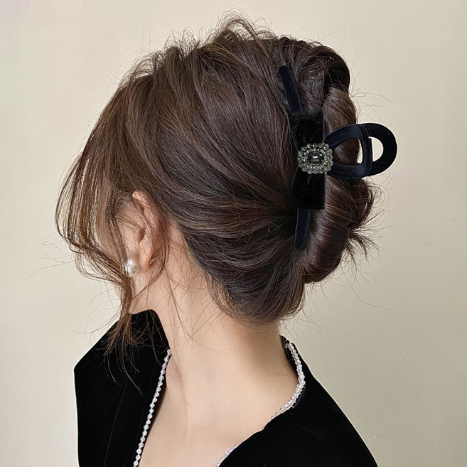 미다미 소마 벨벳 빈티지 큐빅 롱 집게핀 1409