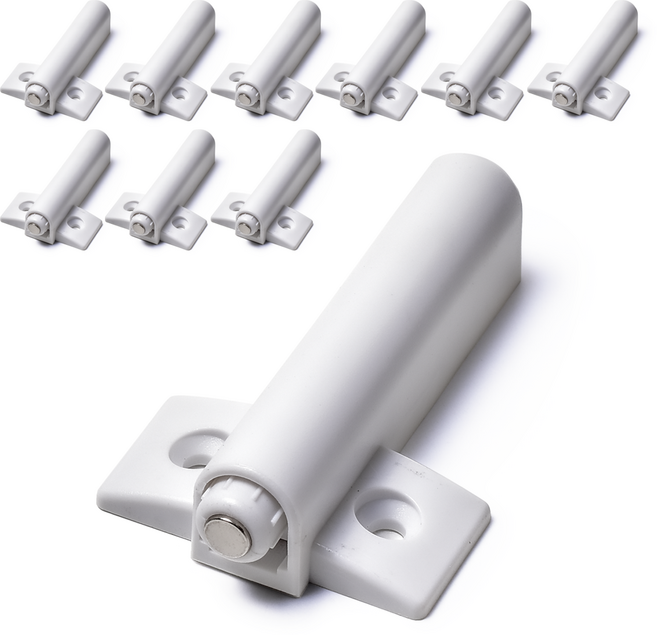 손잡이세상 원터치 푸쉬자석 파워 빠찌링, 화이트, 10개