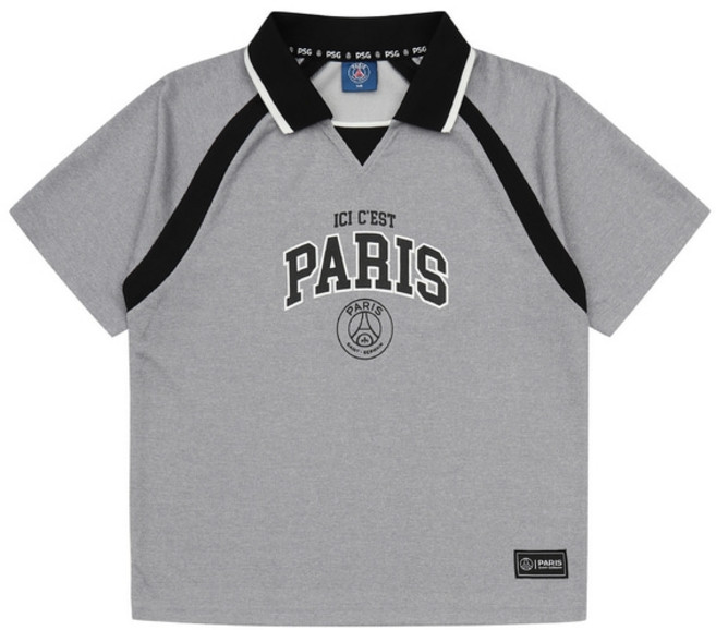 에스핏 PSG 그래픽 카라 티셔츠