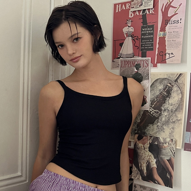 컴포트랩 에르고핏 모달골지 끈 나시탑