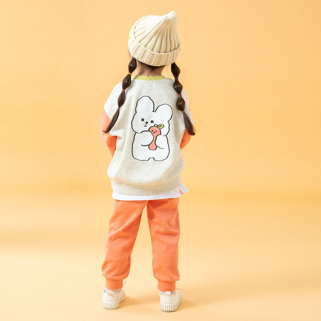 키즈꼬모 아동용 루니 상하 바지세트