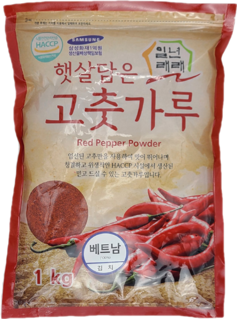 일년래래 베트남 김치용 고춧가루, 1kg, 1개