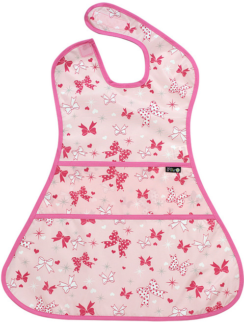 플리에 방수 전신턱받이, 54 핑크리본, 1개, 1매