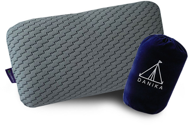 다니카 롤업 메모리폼 베개, 그레이, 1개