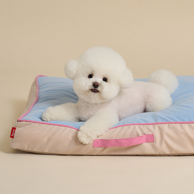 울리 반려동물 코지팟 방석, 블루베이지, 1개