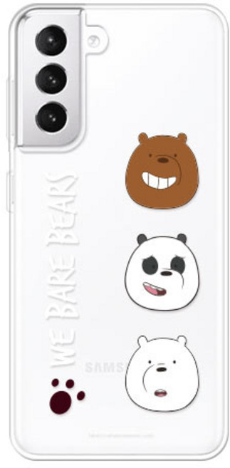 코쿼드 위베어베어스 페이스 클리어 휴대폰 케이스