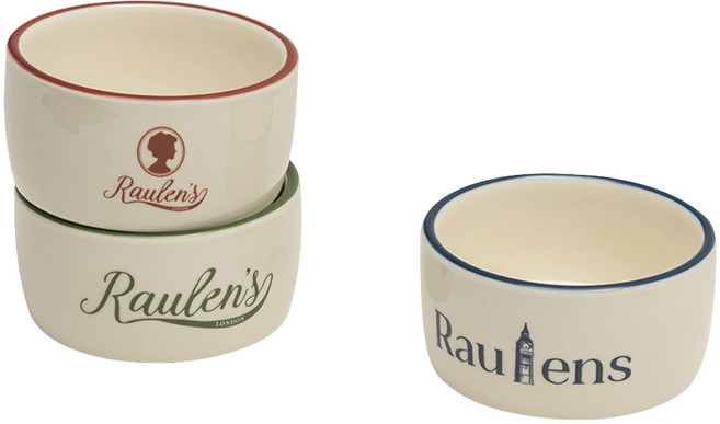 Maison Objet Raulens London 焗烤醬料碗 3入組 (綠色+紅色+藍色), 1組, 綠色、紅色、藍色