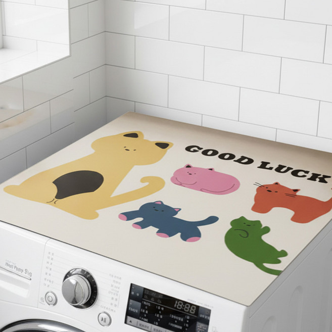 한봄누리 드럼 세탁기 건조기 김치 냉장고 방수 매트, 캣츠프렌즈