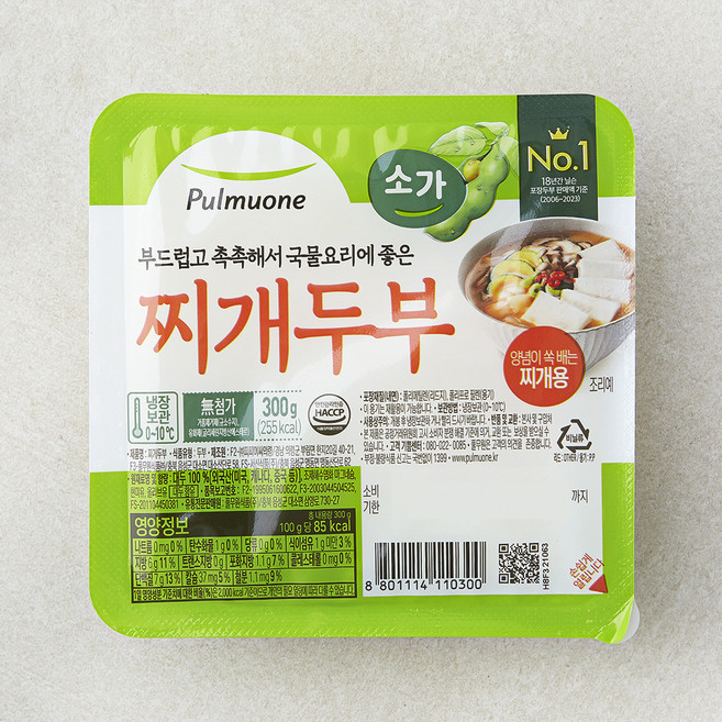 풀무원 소가 찌개두부, 300g, 1개