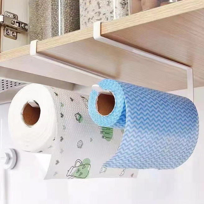 존글로벌 상부장 키친타올 행주 걸이, 화이트, 2개