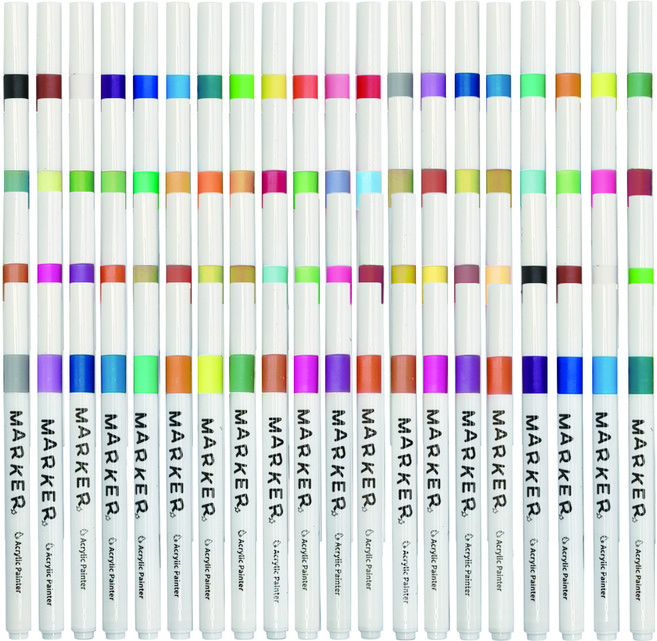 터치필 아크릴 마카펜 세트, 80색, 1세트