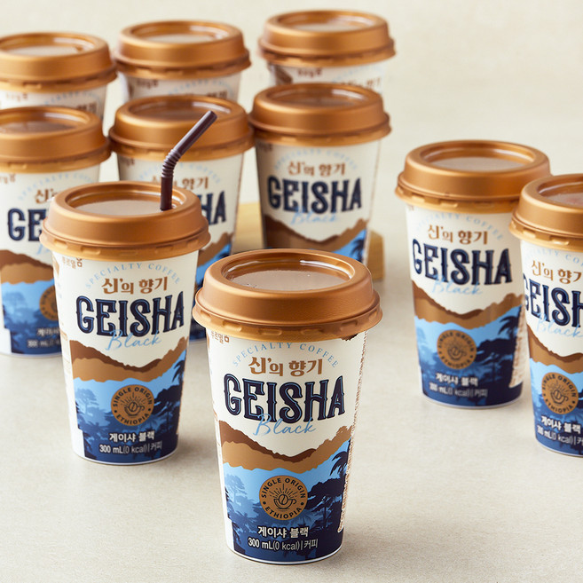 푸르밀 신의 향기 게이샤 블랙 커피, 10개, 300ml