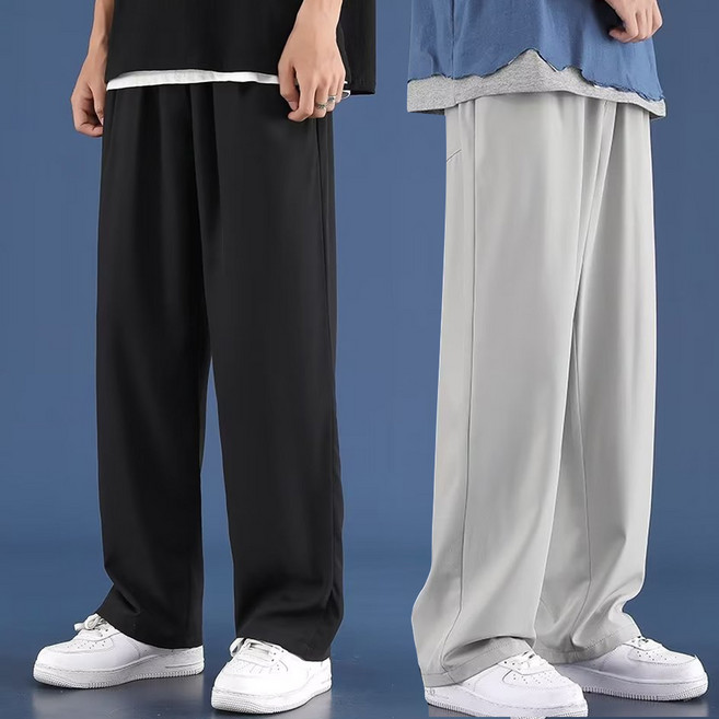 Elsso 寬版涼感西裝褲 2件組