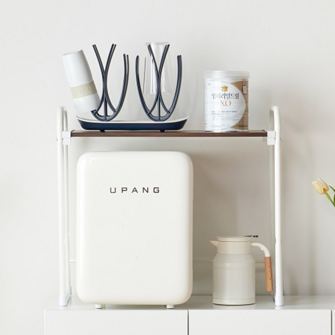 아이템톡 맘센스 다용도 LPM 정리 선반, 월넛, 1개