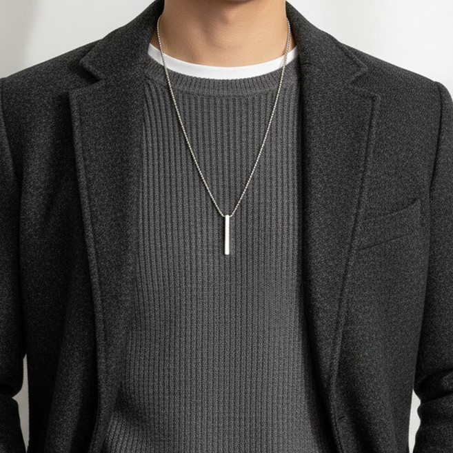 스타일플래닛 심플 스틱바 목걸이