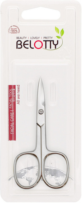 벨로티 이태리산 고급 네일 손톱가위, 실버, 1개