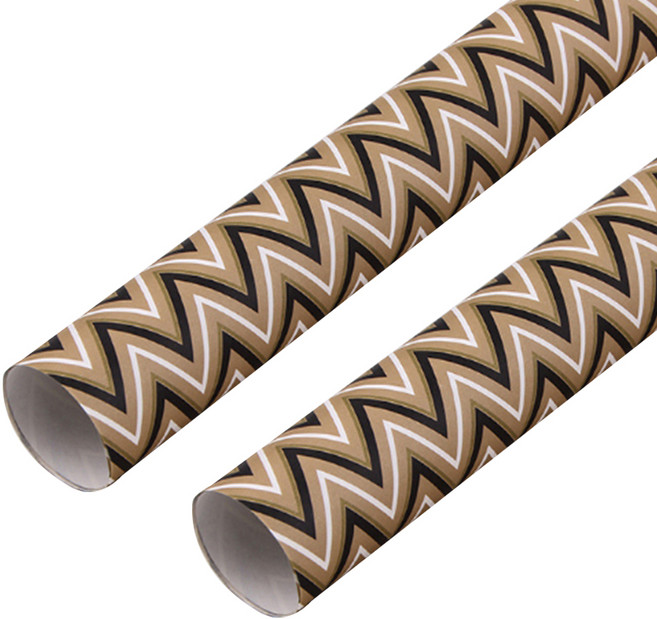 알로데 브라운 패턴 포장지 50 x 70 cm, NO.07 웨이브, 2개