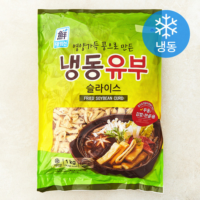 대림선 유부 슬라이스 (냉동), 1kg, 1개