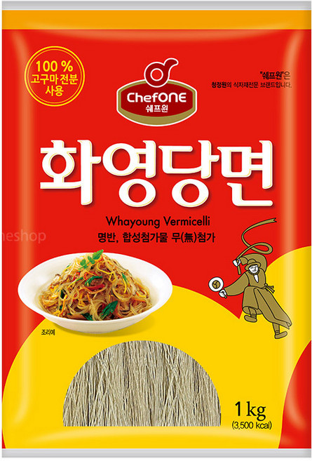 쉐프원 대상 화영 당면, 1kg, 1개