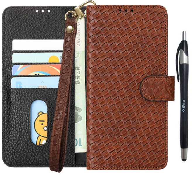 아이엔픽 보미테 지갑형 다이어리 스트랩 휴대폰 케이스 + 터치볼펜