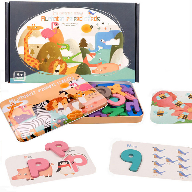 특대형 글자 우리아이 첫 숫자 알파벳 매칭카드, 맘스아이