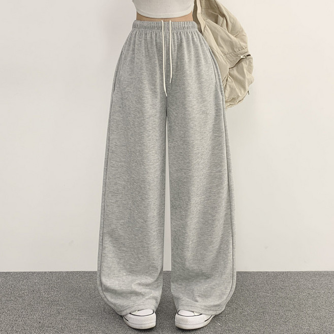 위드후이린 여성용 하모니 와이드 일자 트레이닝 밴딩 팬츠